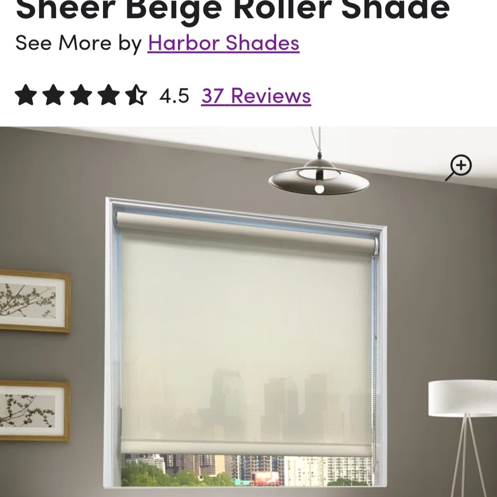 Sheer Beige Roller Shade